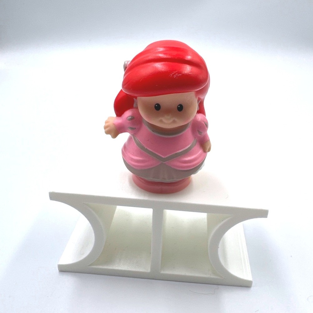 Fisher Price Little People Disney Princess Ariel Pink Dress Figure Red Hair